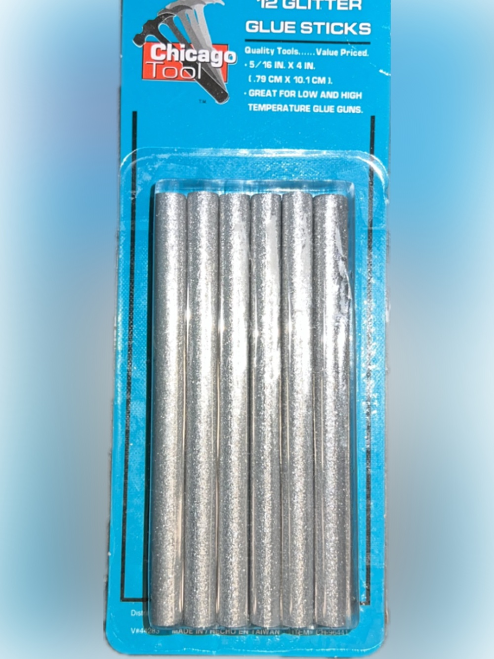 🔴New Silver Hot Glue Sticks 5/16” x 4” High Liw Temperature Glue 12  Pack